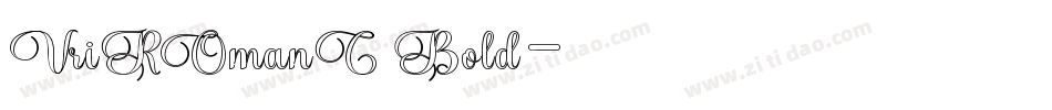 VriROmanC Bold字体转换